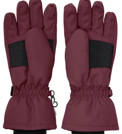 Børn Minymo Handsker Og Luffer>Hansker m. Fleece - Catawba Grape