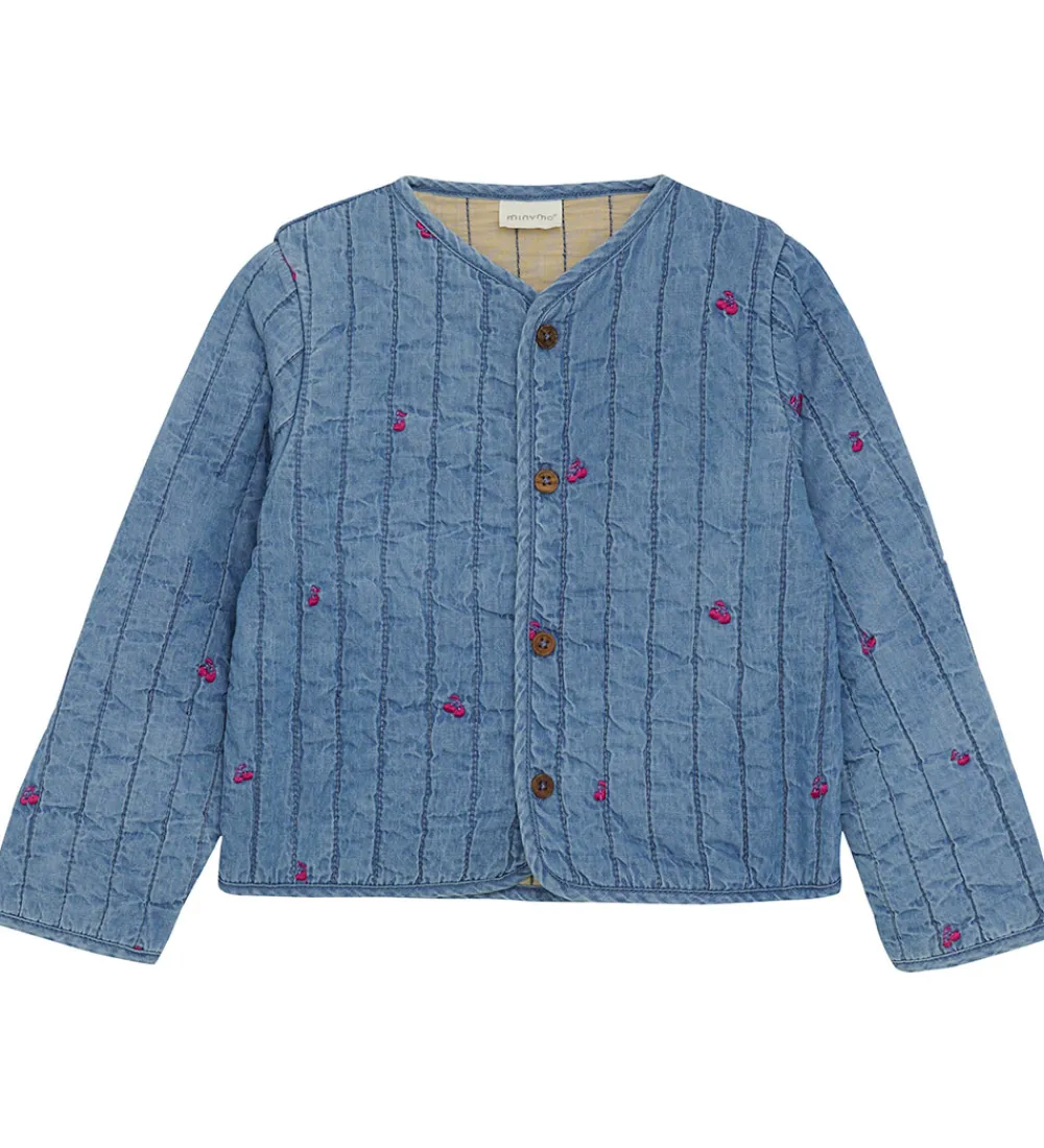 Børn Minymo Cardigans>Jakke - Quilt - Ombre Blue
