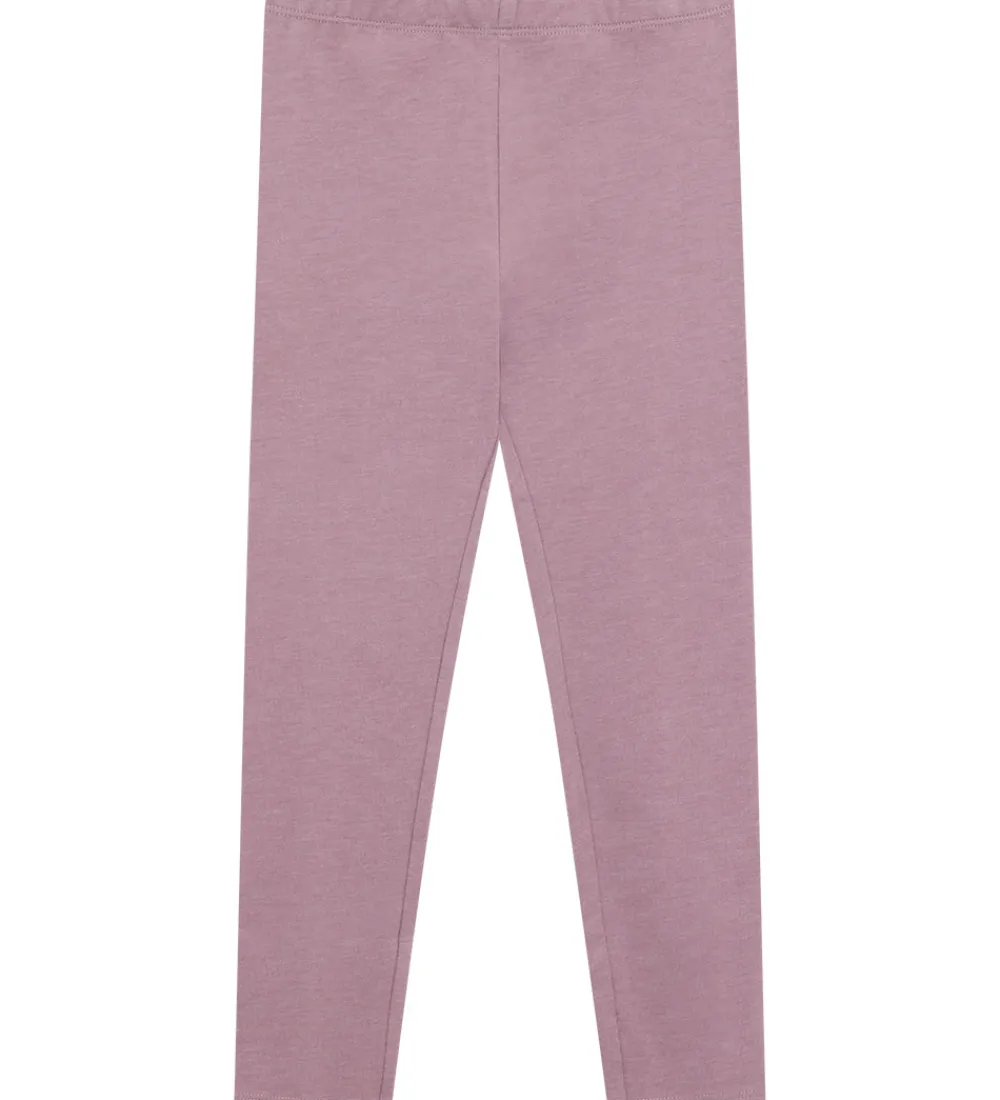 Børn Minymo Leggings|Basis|Leggings - AOP - 2-pak - Elderberry