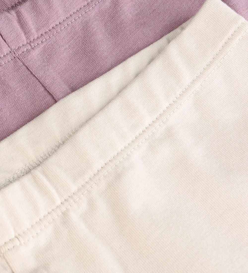 Børn Minymo Leggings|Basis|Leggings - AOP - 2-pak - Elderberry