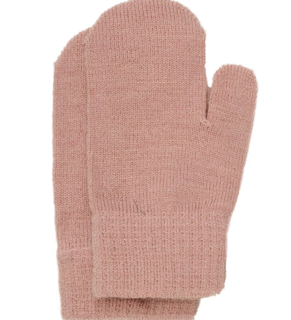 Børn Minymo Handsker Og Luffer>Luffer - 3-pak - Uld - Strik - Catawba Grape