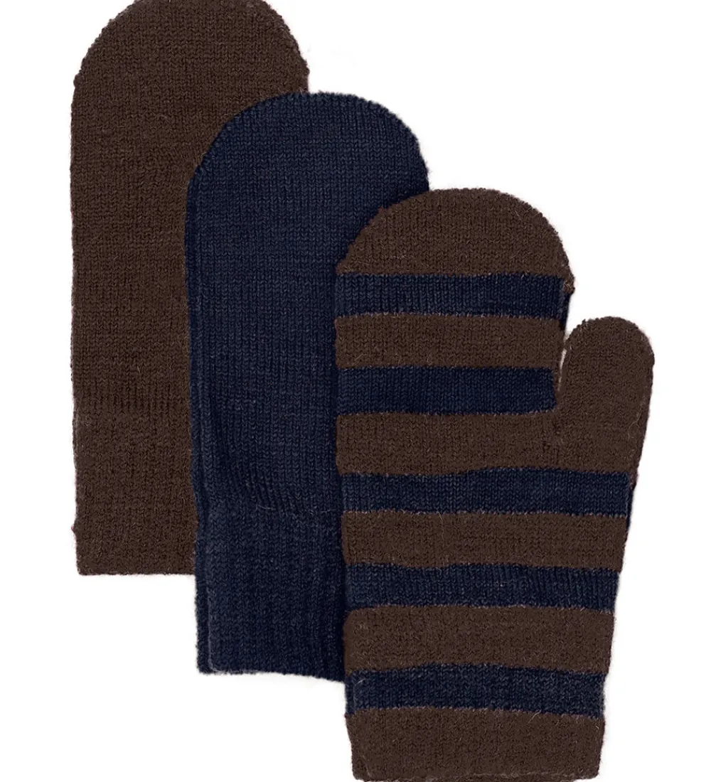 Børn Minymo Handsker Og Luffer>Luffer - 3-pak - Uld - Parisian Night