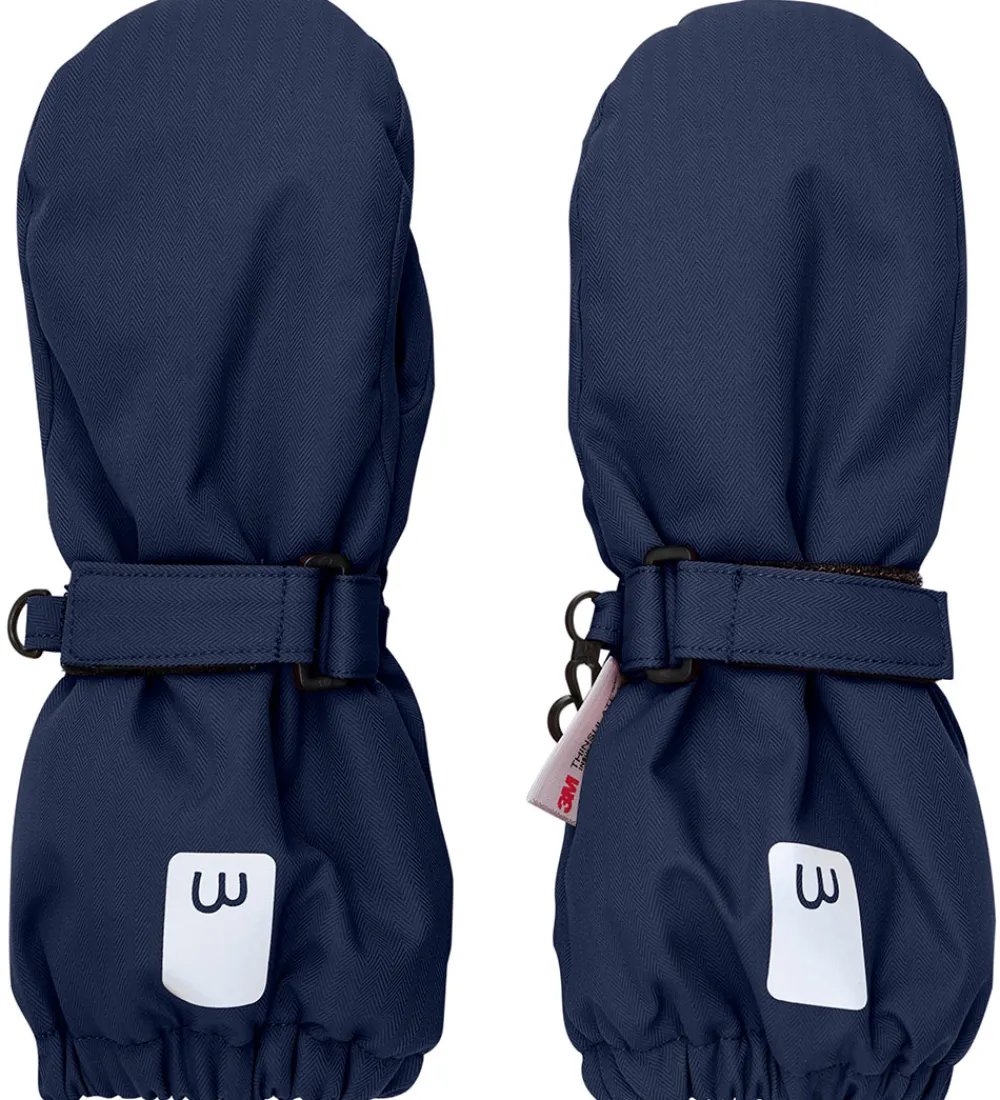 Børn Minymo Handsker Og Luffer|Luffer m. Fleece - Parisian Night