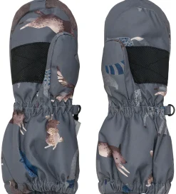 Børn Minymo Handsker Og Luffer|Lufferm. Fleece - Dark Gull Grey