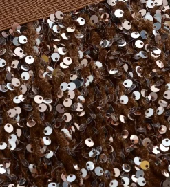 Børn Minymo Nederdele|Nederdel - Velour - Woodrose m. Pailletter