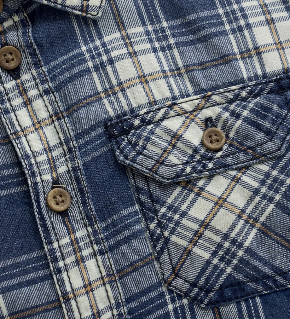 Børn Minymo Skjorter|Skjorte - China Blue