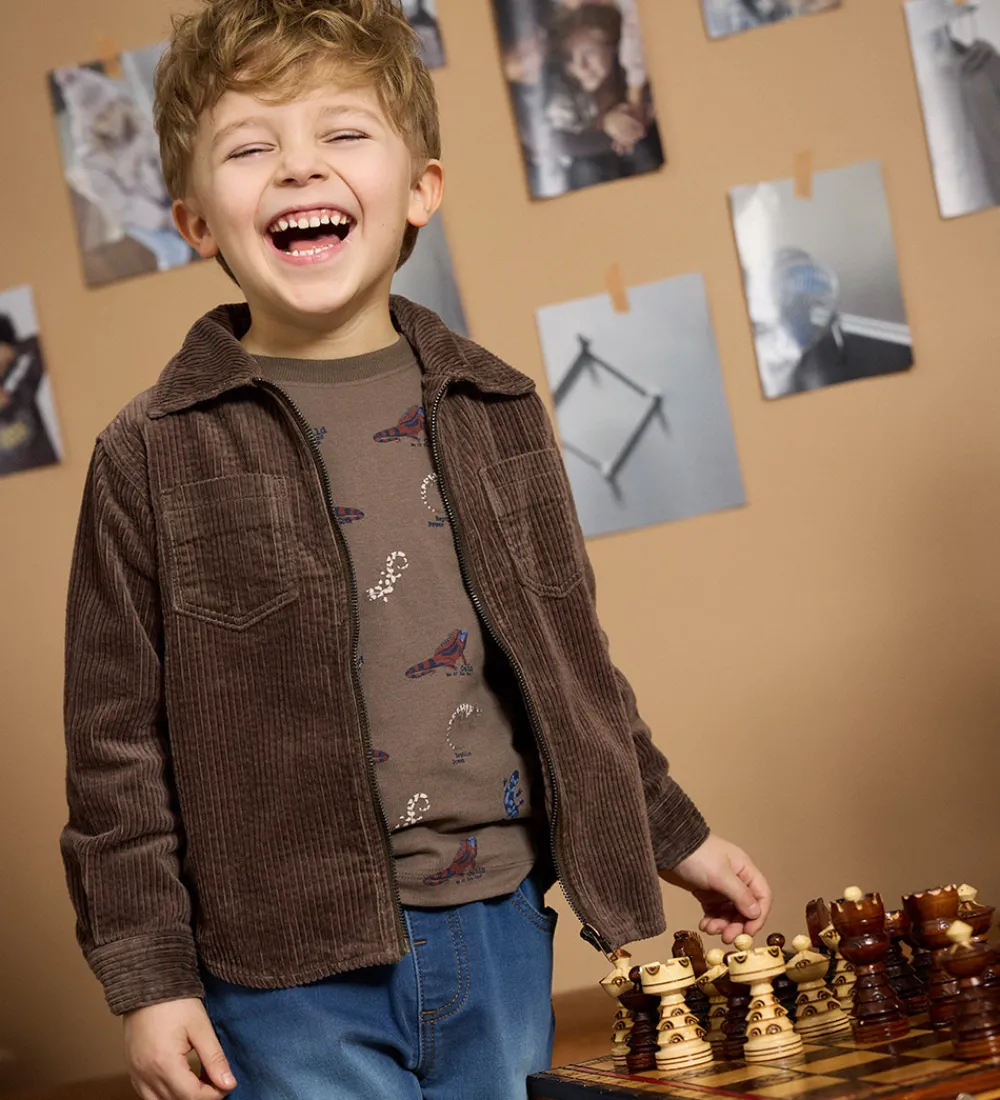 Børn Minymo Skjorter|Skjorte - Cord - Fløjls - Chocolate Chip