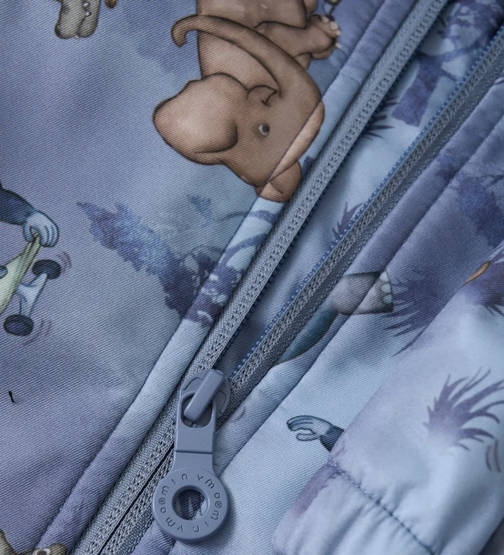 Børn Minymo Softshell>Softshelljakke - Flint Stone m. Print