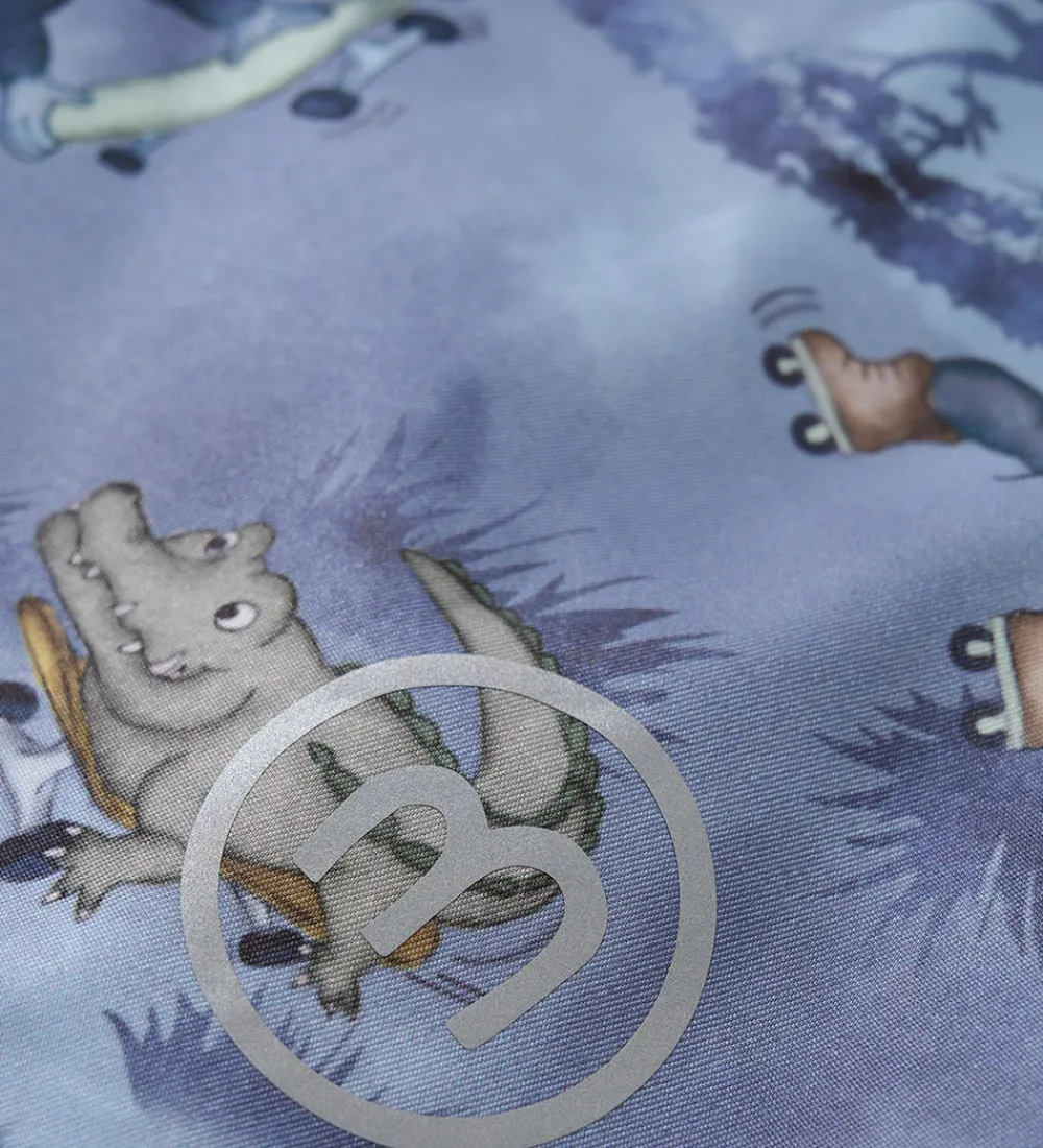 Børn Minymo Softshell>Softshelljakke - Flint Stone m. Print