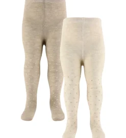 Børn Minymo Strømpebukser|Strømpebukser - 2-pak - Viskose/Uld - Sheer Bliss