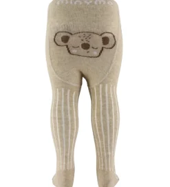 Børn Minymo Strømpebukser>Strømpebukser - Rib - Silver Mink