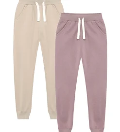 Børn Minymo Basis>Sweatpants - 2-pak - Elderberry