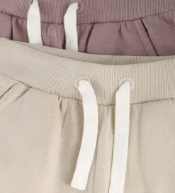 Børn Minymo Basis></noscript>Sweatpants - 2-pak - Elderberry
