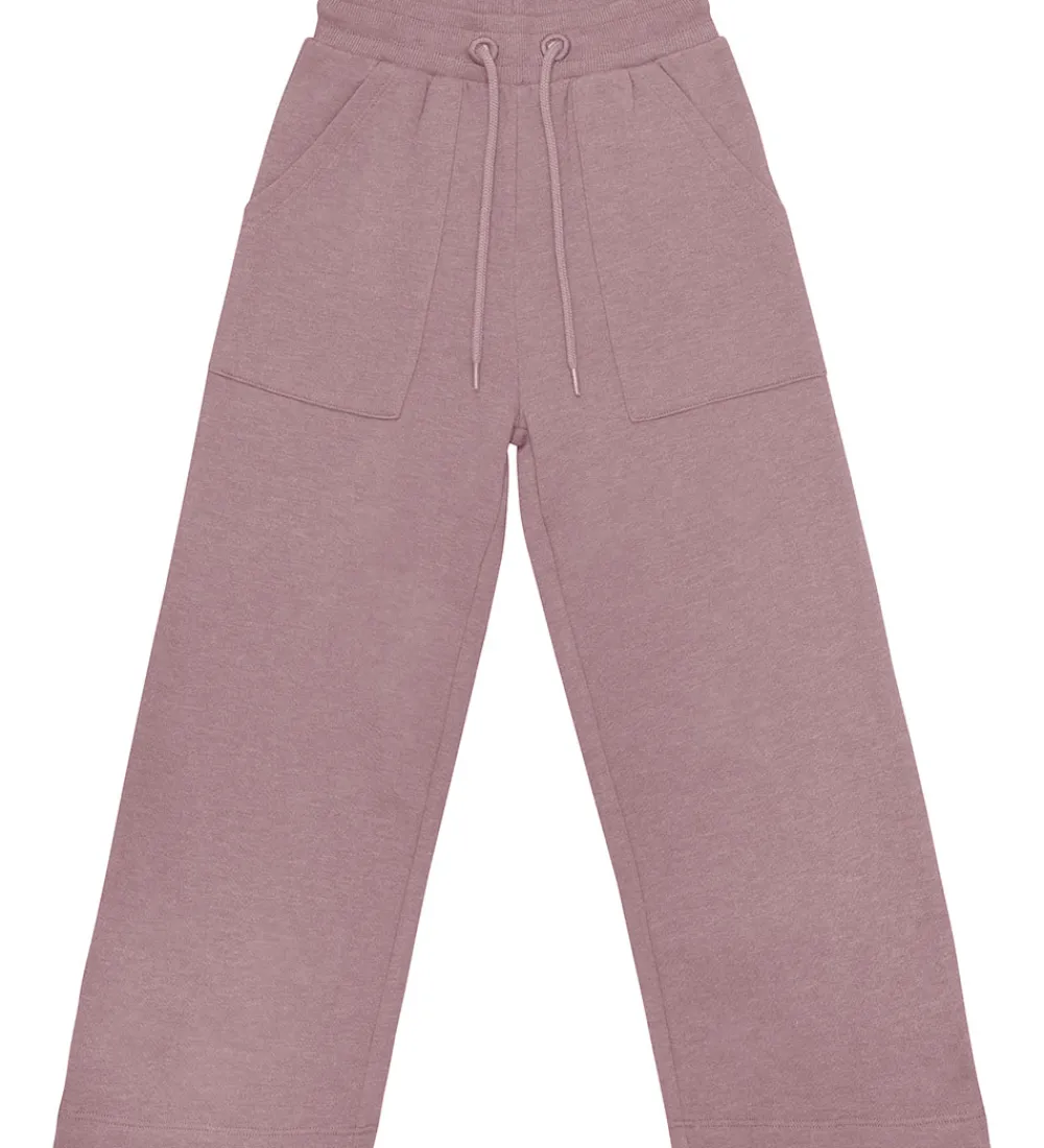 Børn Minymo Basis|Sweatpants - 2-pak - Elderberry/Rainy Day