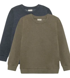 Børn Minymo Basis>Sweatshirts - 2-pak - Vetiver