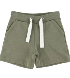 Børn Minymo Shorts Og Knickers|Basis>Sweatshorts - 2-pak - Vetiver