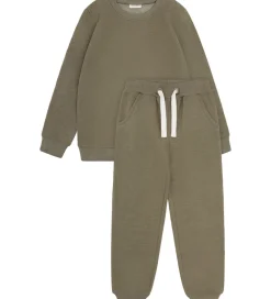 Børn Minymo Basis>Sweatsæt - Vetiver