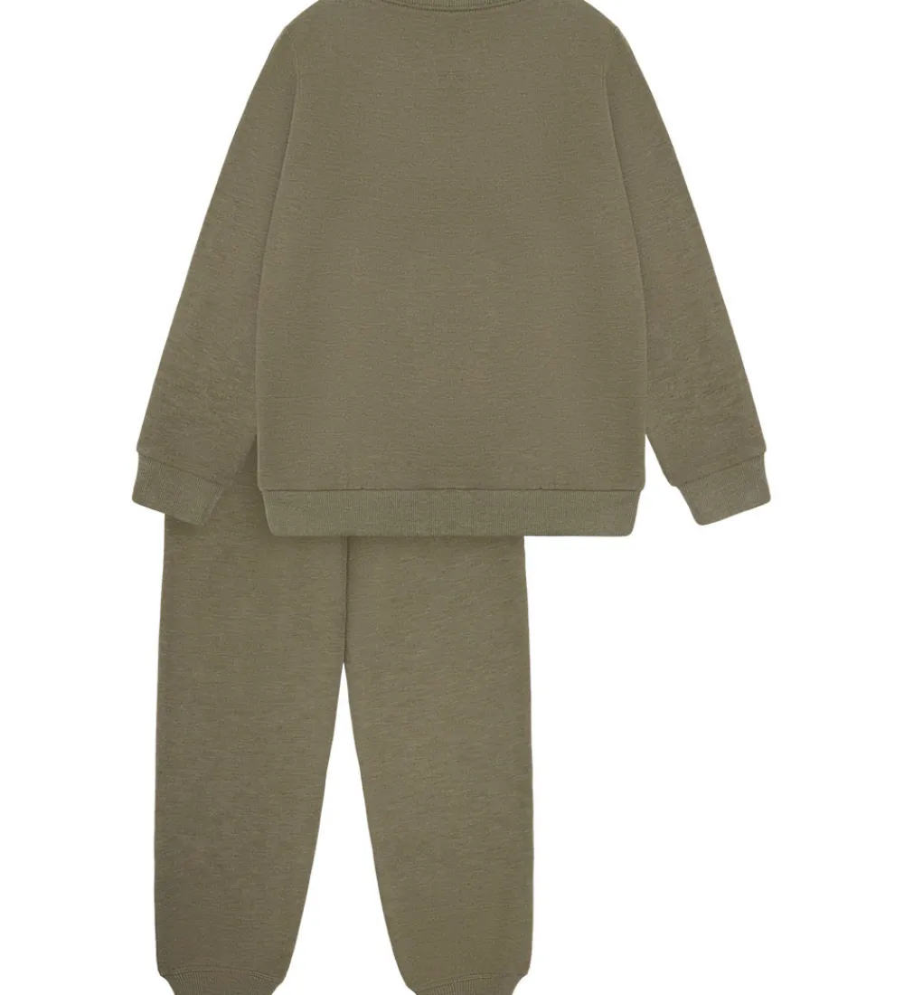 Børn Minymo Basis>Sweatsæt - Vetiver