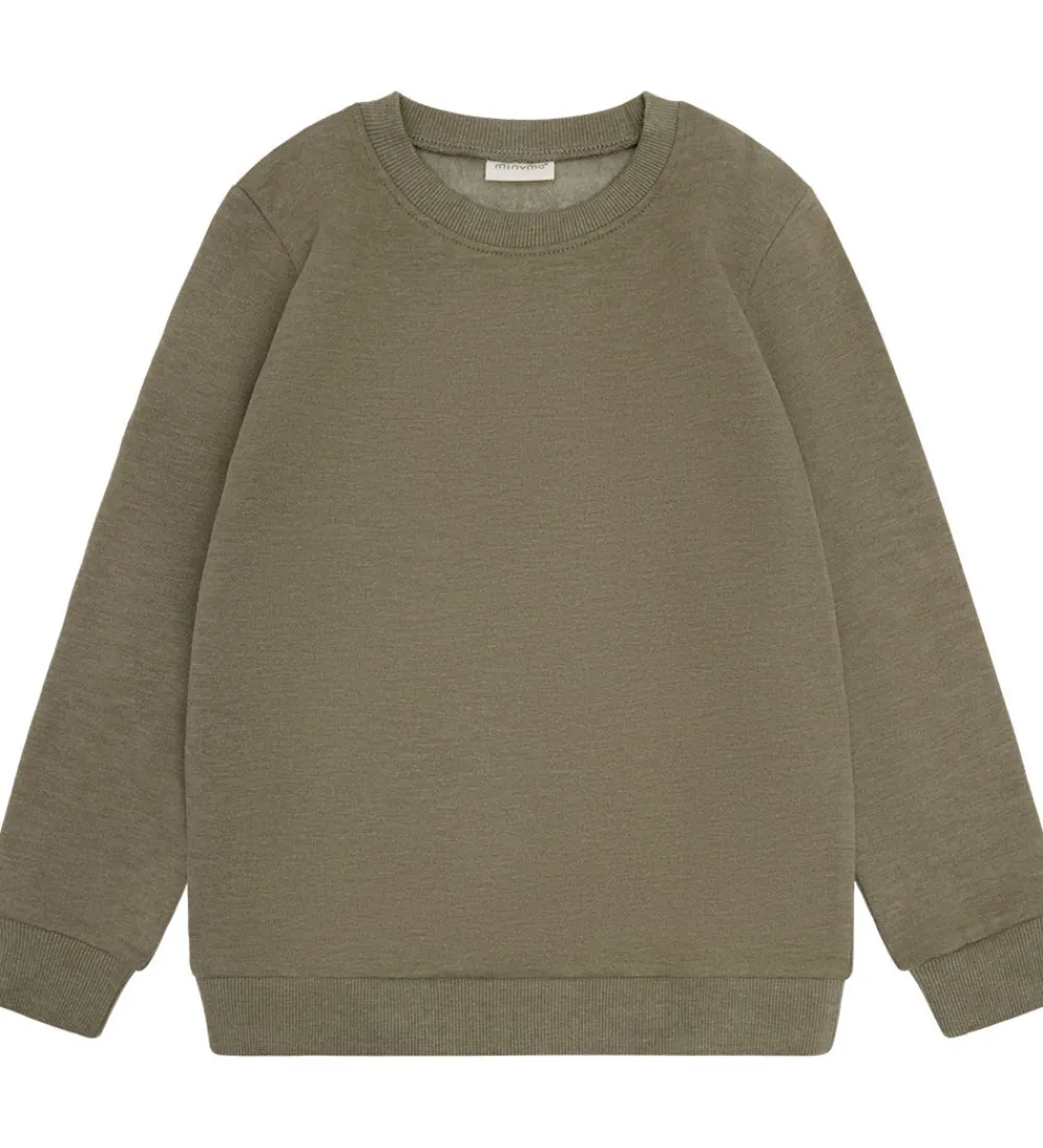 Børn Minymo Basis>Sweatsæt - Vetiver