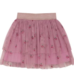 Børn Minymo Nederdele>Tylnederdel - Mauve Orchid m. Kirsebær