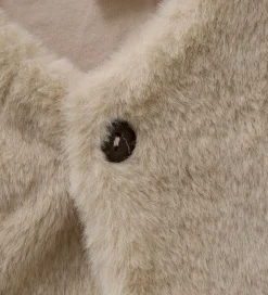 Børn Minymo Veste>Vest - Imiteret Pels - Smoke Gray