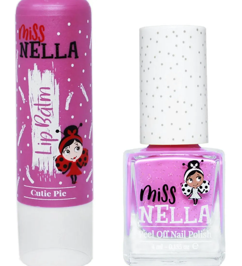 Miss Nella Neglelak|Læbepomade og Neglelak - Duo nr. 3