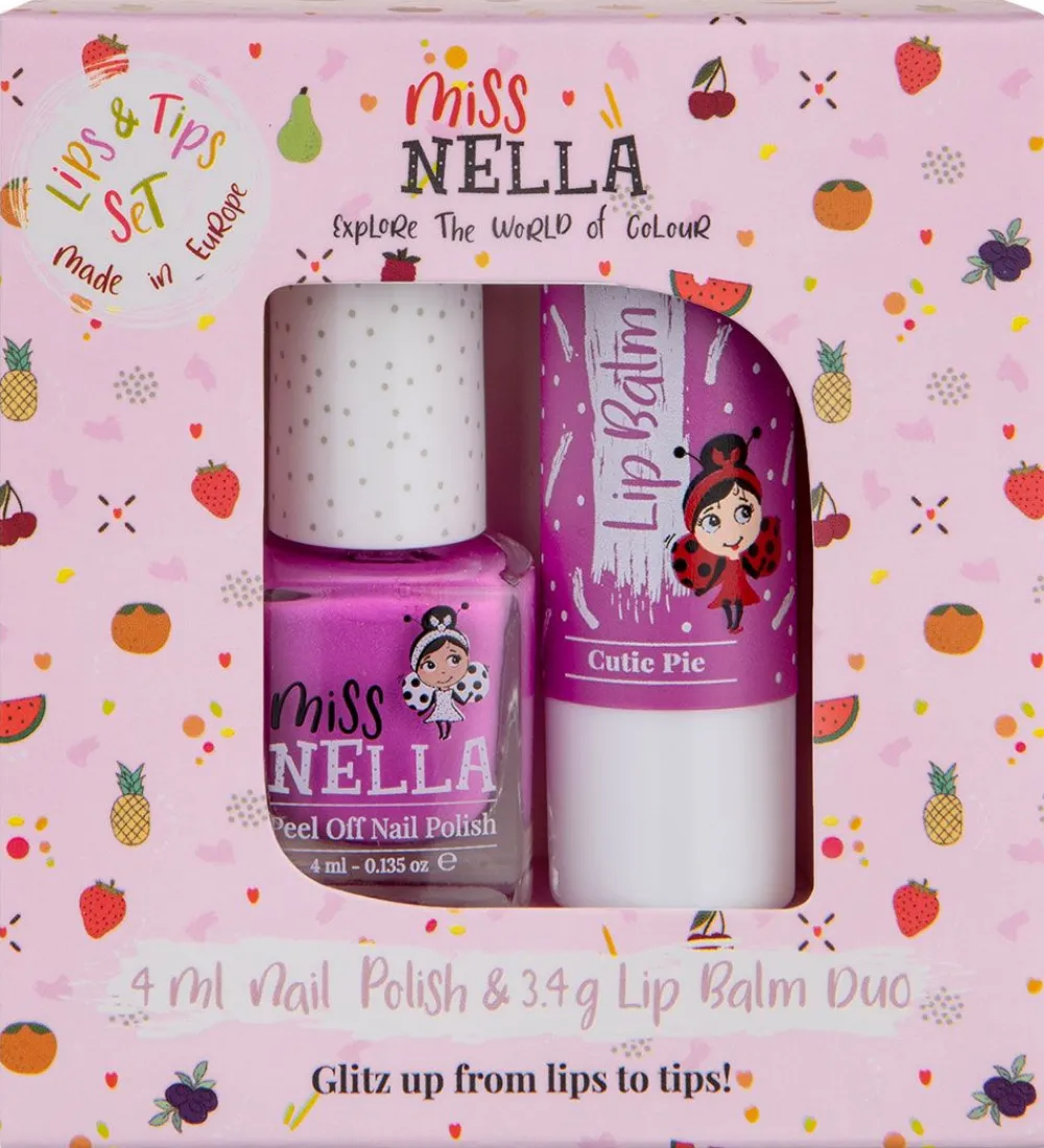 Miss Nella Neglelak|Læbepomade og Neglelak - Duo nr. 3