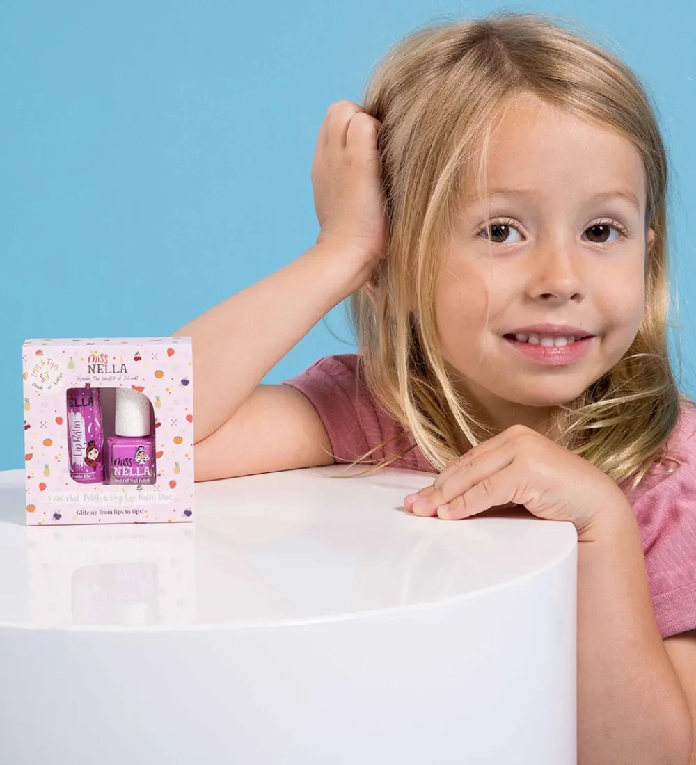 Miss Nella Neglelak|Læbepomade og Neglelak - Duo nr. 3