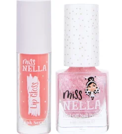 Miss Nella Sminke|Neglelak|Lip Gloss & Neglelak - Pink Secret