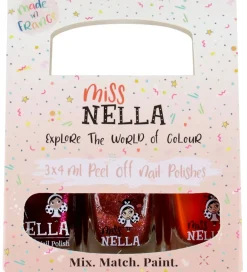 Miss Nella Neglelak>Neglelak - 3-pak - Røde Farver