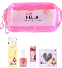 Miss Nella Sminke|Sminketaske m. Indhold - Girly Girl Pink