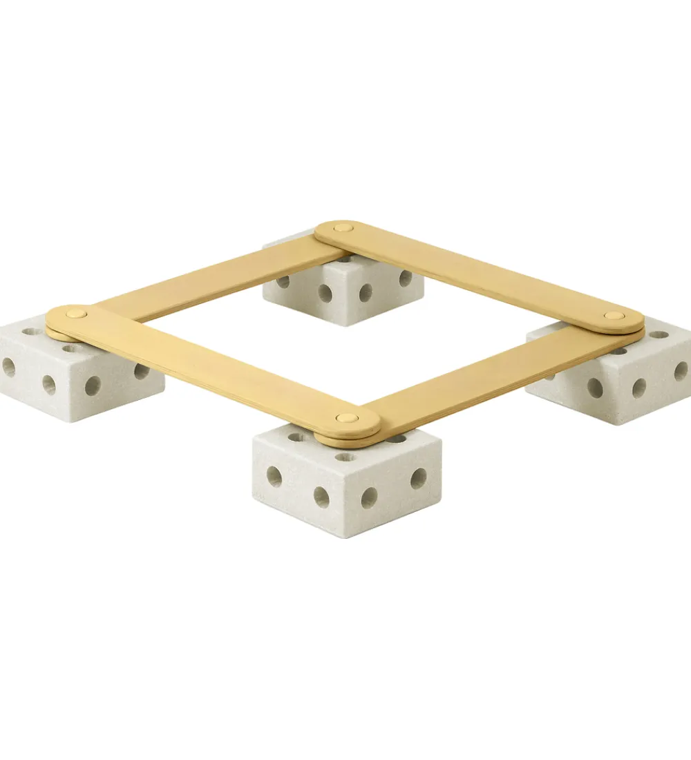 MODU Motorisk Legetøj|Aktivitetslegetøj|Balance Track - 17 Dele - Sand Grey/Honey Yellow