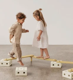 MODU Motorisk Legetøj|Aktivitetslegetøj|Balance Track - 17 Dele - Sand Grey/Honey Yellow