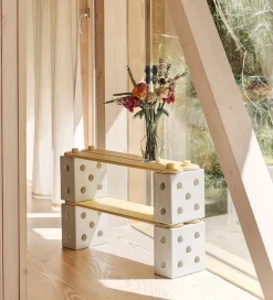 MODU Motorisk Legetøj|Aktivitetslegetøj|Balance Track - 17 Dele - Sand Grey/Honey Yellow