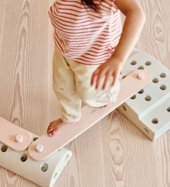 MODU Aktivitetslegetøj|Tumlemøbler>Balancebomme 2 stk. - 70x10x1,4 cm - Soft Rose