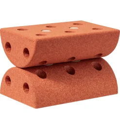 MODU Motorisk Legetøj|Stole>Børneskammel - 4 Dele - Burnt Orange/Dusty Green