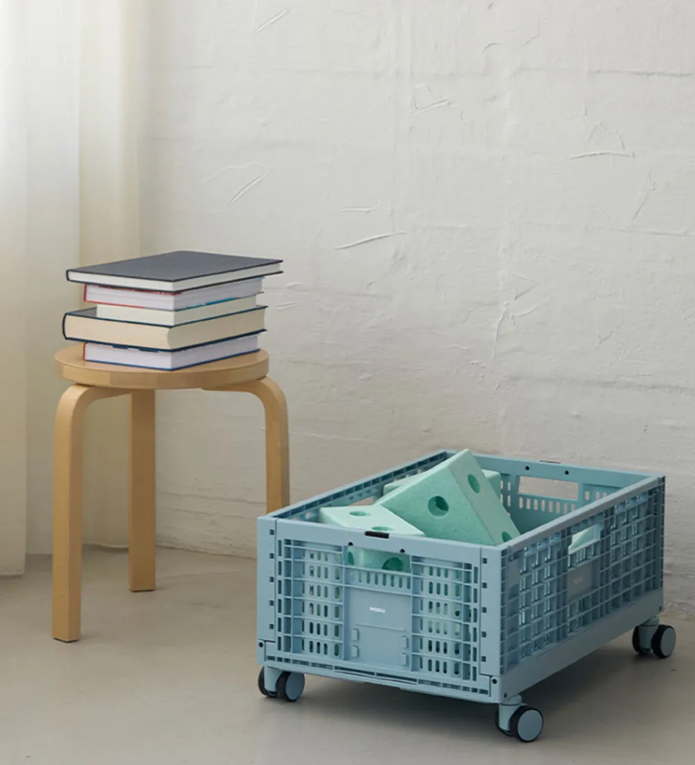 MODU Foldekasser|Opbevaring>Hjul til Foldekasse - 4 stk - Sky Blue