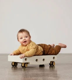 MODU Motorisk Legetøj|Aktivitetslegetøj|Rullebræt - 5 Dele - 50x30x12 cm - Sand Grey/Honey Yellow