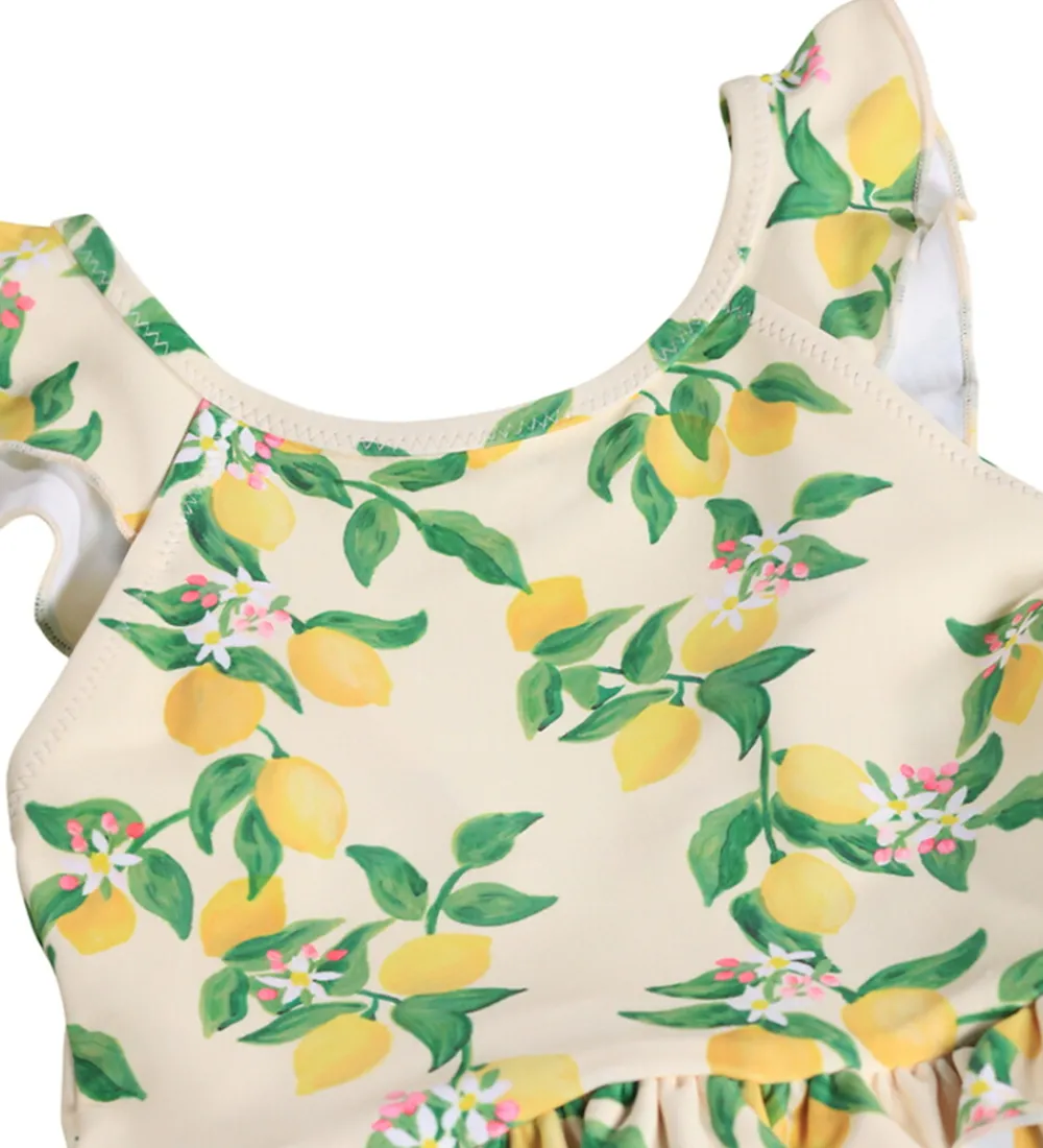 Børn Molo Badetøj>Badedragt - UV50+ - Nalani - Mini Citrus