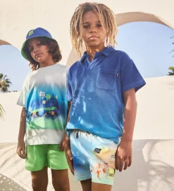 Børn Molo Badetøj|Badeshorts - UV50+ - Niko Solid - Green Vibes