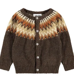 Børn Molo Striktrøjer>Cardigan - Strik - Uld - Bay - Browns