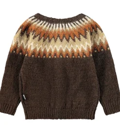 Børn Molo Striktrøjer>Cardigan - Strik - Uld - Bay - Browns