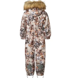 Børn Molo Flyverdragter>Flyverdragt - Polaris Fur - Playing Foxes