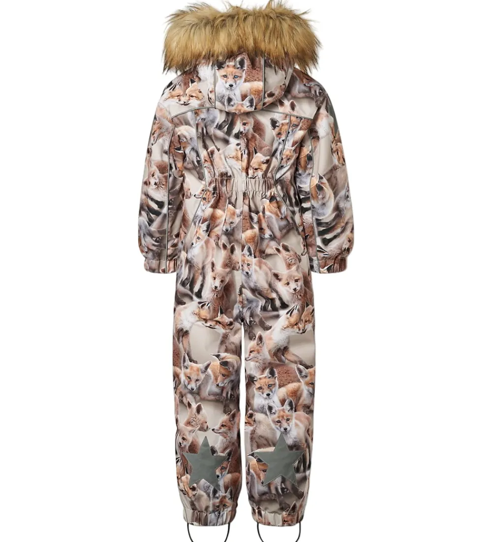 Børn Molo Flyverdragter>Flyverdragt - Polaris Fur - Playing Foxes