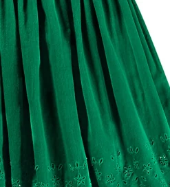 Børn Molo Nederdele|Nederdel - Fløjl - Bellis - Sporting Green