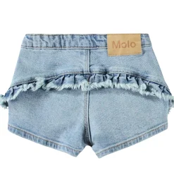 Børn Molo Shorts Og Knickers|Shorts - Denim - Agnetha - Distressed Washed