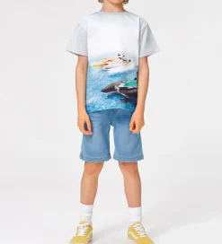 Børn Molo Shorts Og Knickers|Shorts - Denim - Ali - Soft Denim Blue