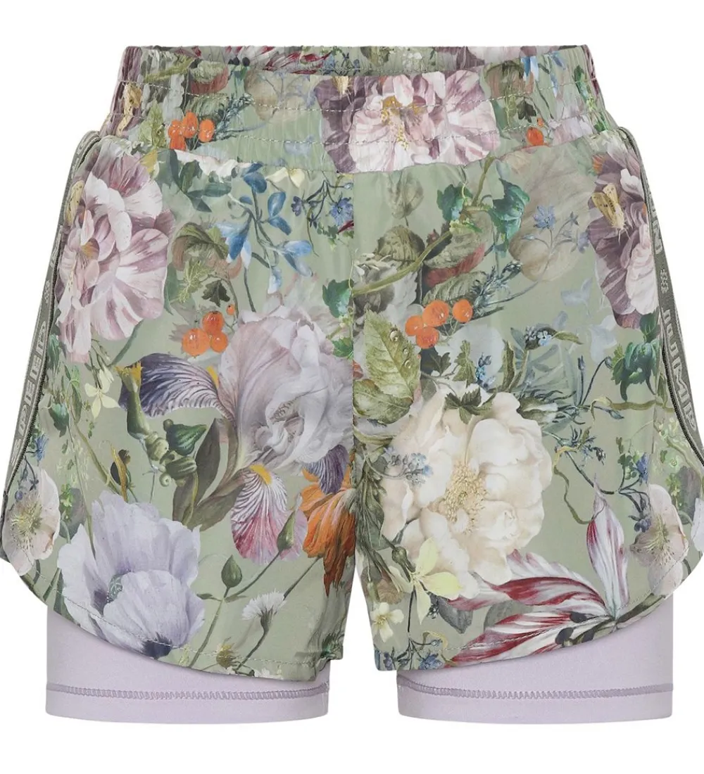 Molo Gymnastiktøj>Shorts - Omari - Green Botanic