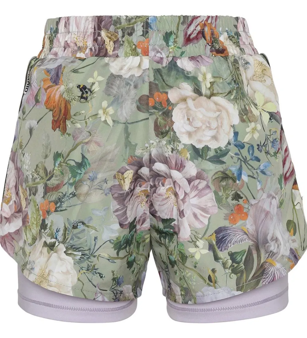 Molo Gymnastiktøj>Shorts - Omari - Green Botanic
