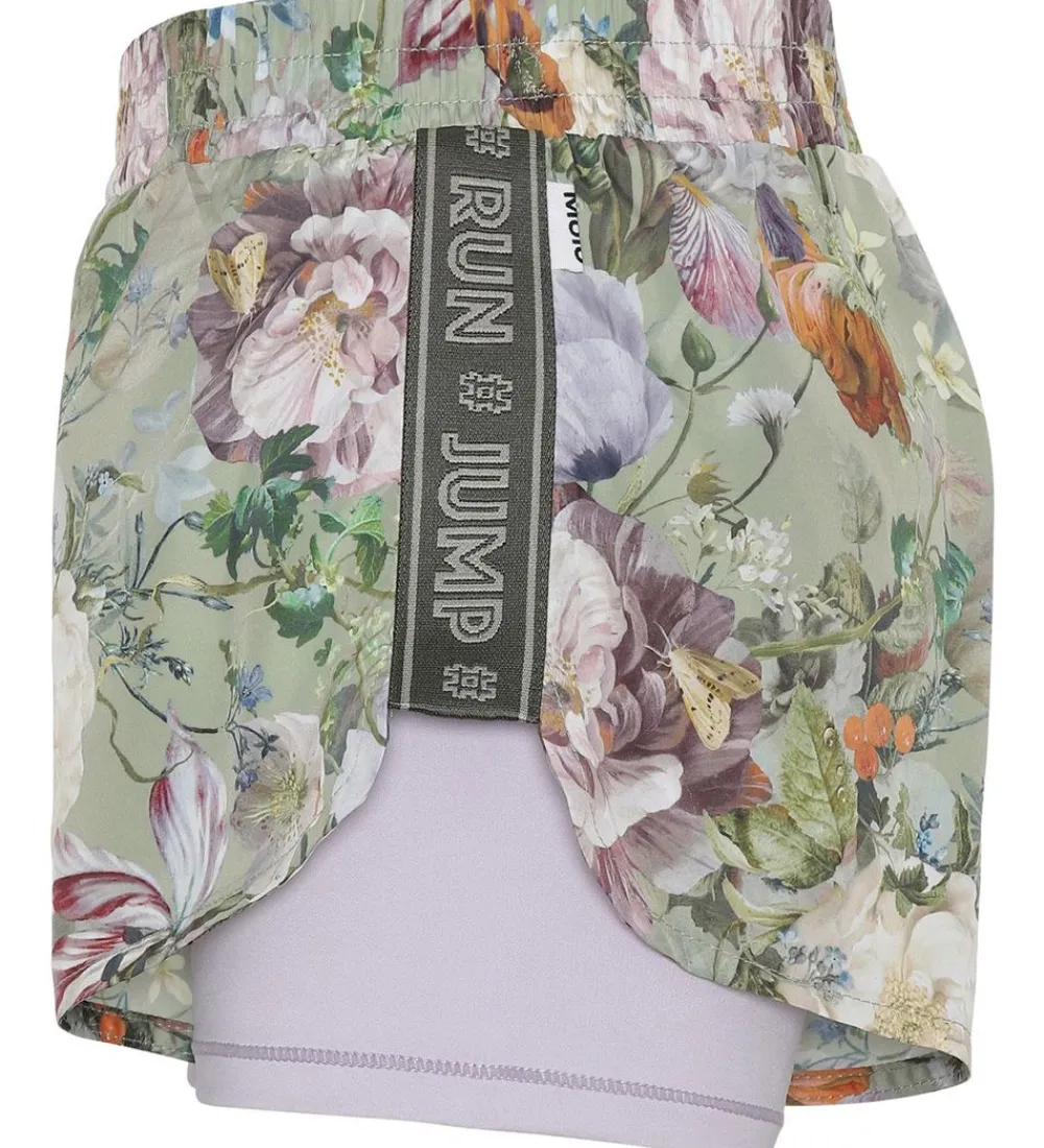 Molo Gymnastiktøj>Shorts - Omari - Green Botanic